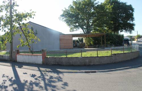 Création d'un carport en bois à Vertou