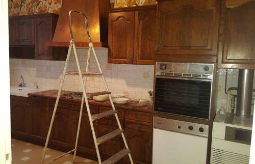 Rénovation appartement intra-muros Saint-Malo (ancienne salle d'eau avant travaux)