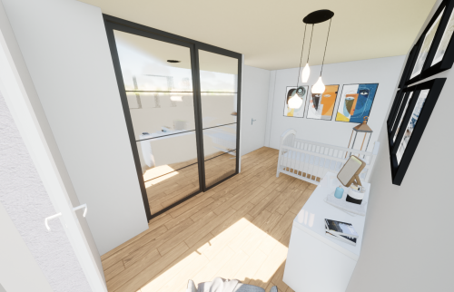 Création d'une extension de 10 m² à Vertou - plans intérieurs 