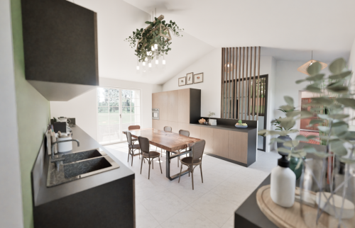 Visuels 3D - Rénovation de toiture à Vertou et rénovation de maison