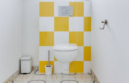 Création d'une salle de bain colorée à Vertou