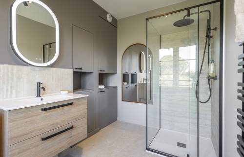 Meubles vasque et douche