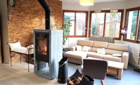 Rénovation Salon poele à bois Essonne