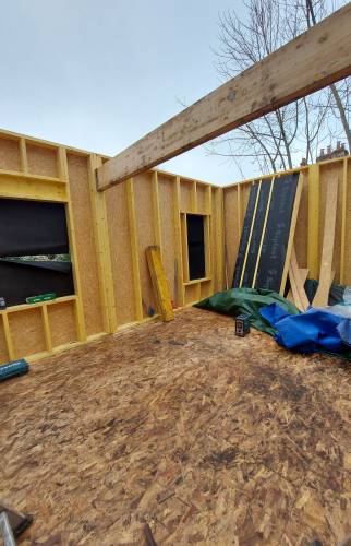 Montage en cours ossature bois