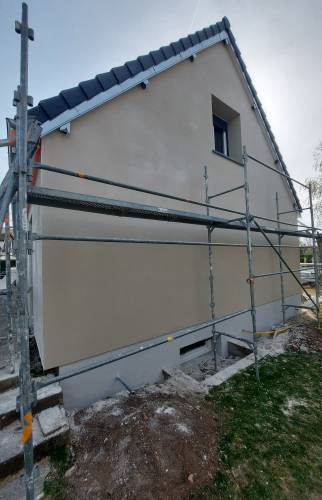 Pignon en cours de rénovation