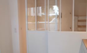 Verrière d'atelier blanche