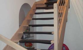 Trémie et escalier finis à BLOIS (41) dans dalle béton