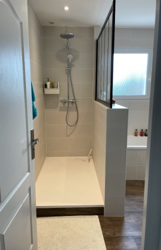 Création et rénovation de deux salles de bains à Vertou