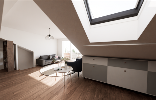 Plans 3D rénovation avec création de lucarne