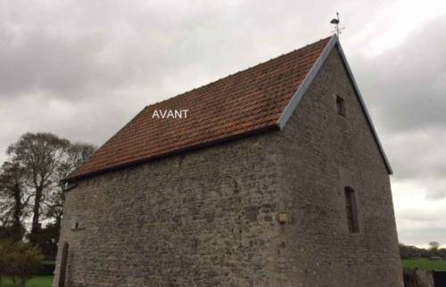 Toiture avant travaux à Deauville