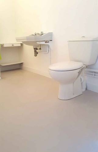 Rénovation appartement Saint-Lunaire (béton ciré salle d'eau)