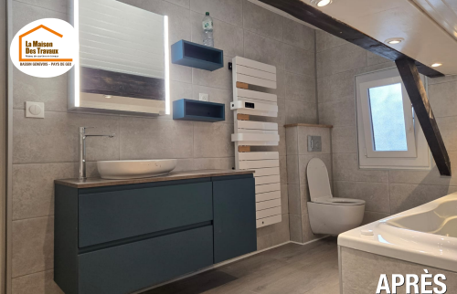  rénovation salle de bains Bassin Genevois, modernisation salle de bains maison, rénovation salle de bains clé en main, devis rénovation salle de bains, courtier en travaux Haute-Savoie, La Maison des Travaux