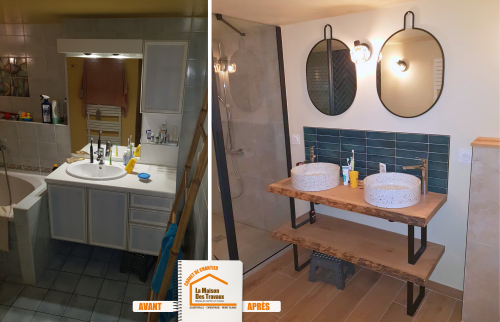  La Maison des Travaux Albertville, La Maison des Travaux Moûtiers, courtier en travaux Savoie, rénovation haut de gamme salle de bains, artisans rénovation Tarentaise