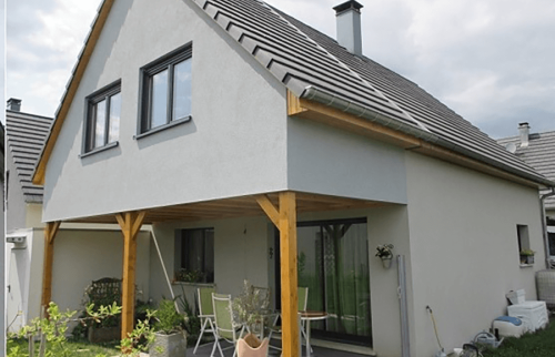 extension sur pilotis