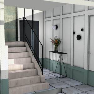 création sur mesure: garde corps escaliers - camille letourneaux - La Maison Des Architectes