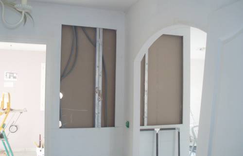 Ouverture de la cloison de la cuisine côté hall d'entrée