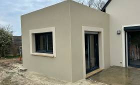 Construction d'une extension (Bénouville 14970)