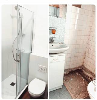 Rénovation d'une salle de bain dans un studio à Aix-les-Bains