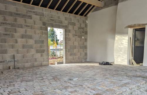 travaux pavés en grès