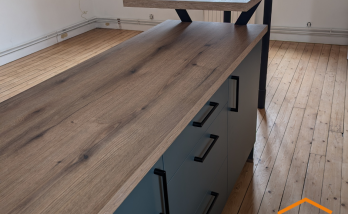 Plan de travail en bois