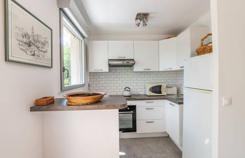 Vue sur le comptoir de cuisine