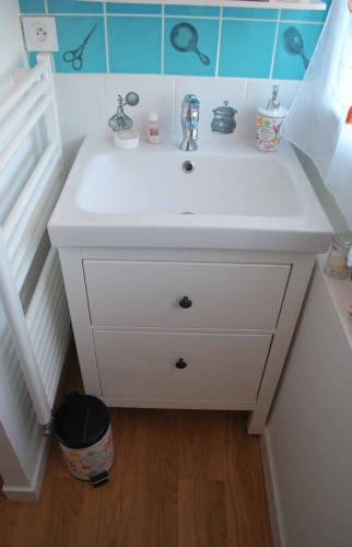 Pose d'une vasque dans le 14