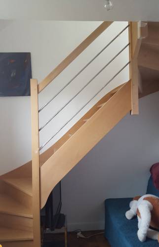 Pose d'escalier