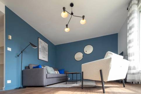 Rénovation d'appartement - salon rénové 2 - Cholet 49