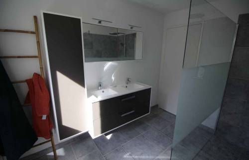 Installation d'une vasque à Deauville