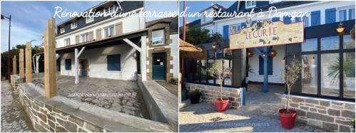 Rénovation d’une terrasse d’un restaurant à Damgan (56750)