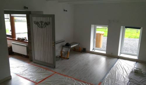 Début de chantier et installation des protections