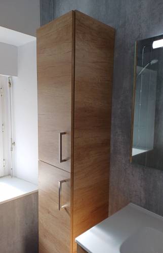 Meuble colonne de rangement salle de bain