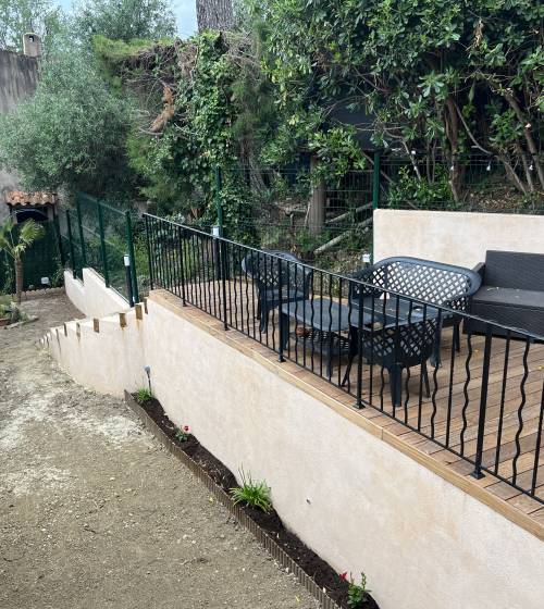 Aménagement d'une terrasse bois