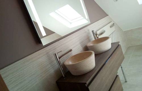 Rénovation salle de bain vasque à poser Essonne