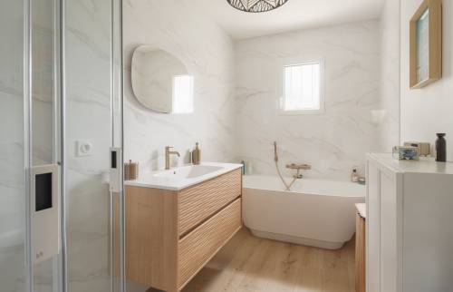 Rénovation complète d’une maison de plain-pied à Vertou (44120)  - salle de bain