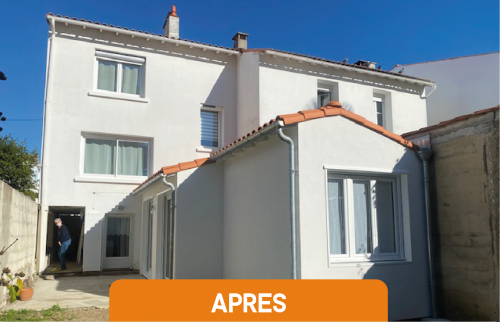 Extension ossature bois à Royan