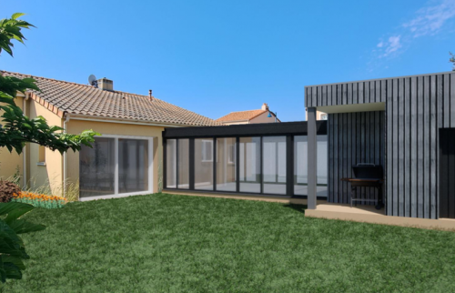 Construction d'un garage et d'une véranda au Loroux-Bottereau