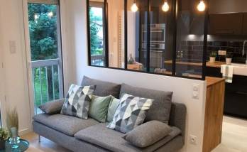 Rénovation cuisine avec verrière