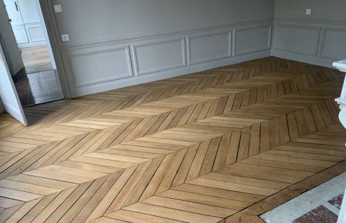 Parquet Chevrons Moulures La Maison des Travaux Rouen 2