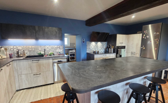 Rénovation ferme bressane - cuisine