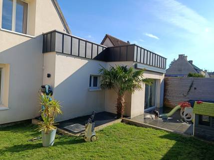 Nouvelle toiture sur l'extension