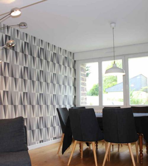 Rénovation salon parquet murs fenêtres