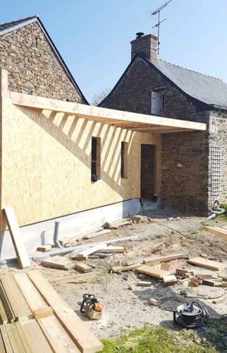 montage de la structure bois