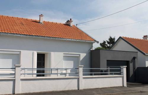 Construction d'une extension pour un garage à Bouguenais (44)