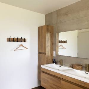 Salle de bain, bois, carrelage,architecte et décoratrice d'intérieur à Rennes