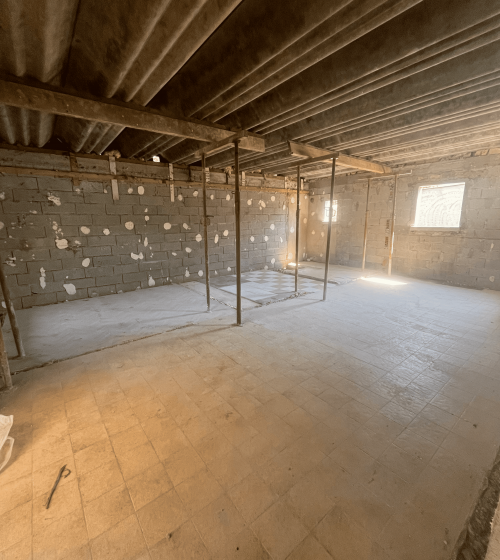 Reconstruction en cours après travaux de démolition de maison - Montélier 26120