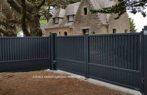 POSE DE PORTAIL A PENESTIN 56760 PAR LA MAISON DES TRAVAUX VANNES SARZEAU PENESTIN