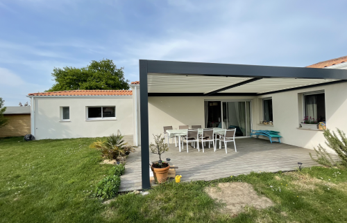 Aménagement d'une pergola bioclimatique à Vertou