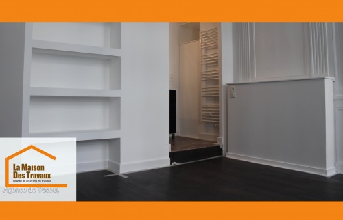 Rénovation intérieure complète avec rangements sur mesure et accès salle d’eau – près de Héricourt, projet clé en main.