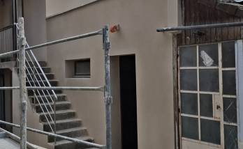 Façade arrière en cours